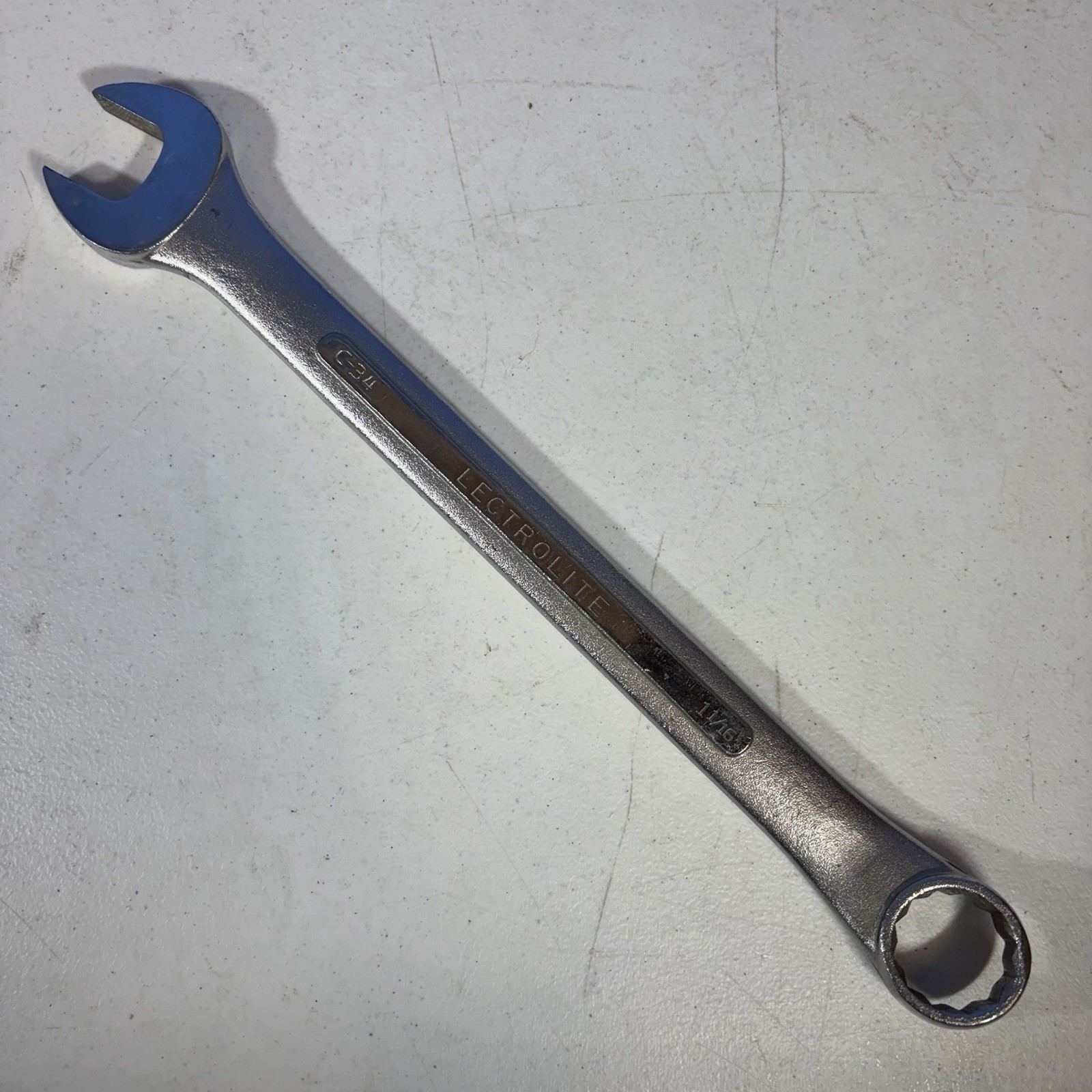 Vintage Lectrolite S-K Tools C-34- 1-1/16″ Combination Wrench 12 Point USA sk