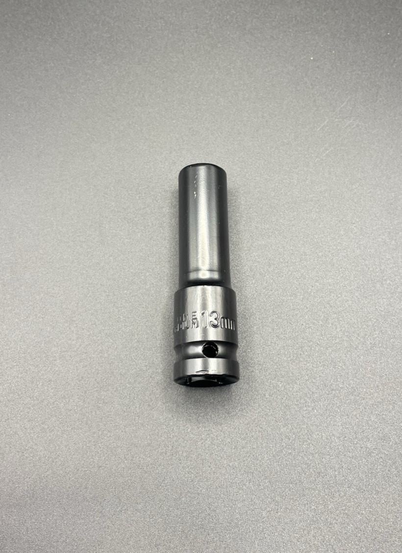 Quality 1/2 Inch Drive x 13MM 6 Point Deep Impact Socket Thin Wall