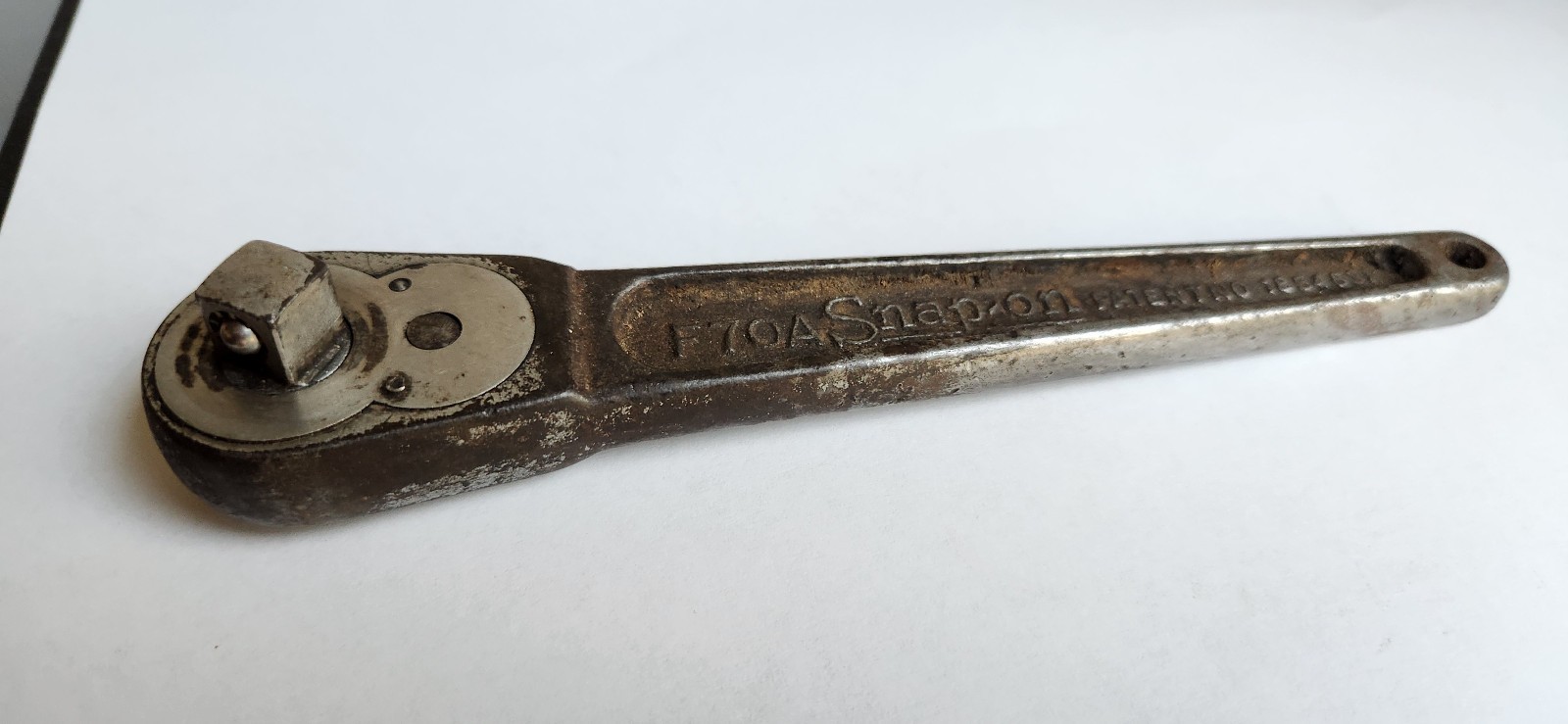 Snap On Tools Vintage 3/8” Drive Ratchet With Needle Shift Lever F70A 1935 Model
