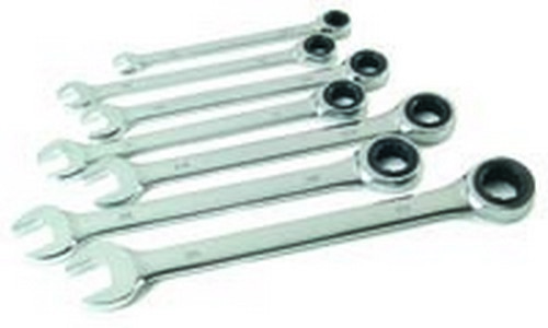 TITAN 7PC SAE GEAR WRENCH SET TAN17350