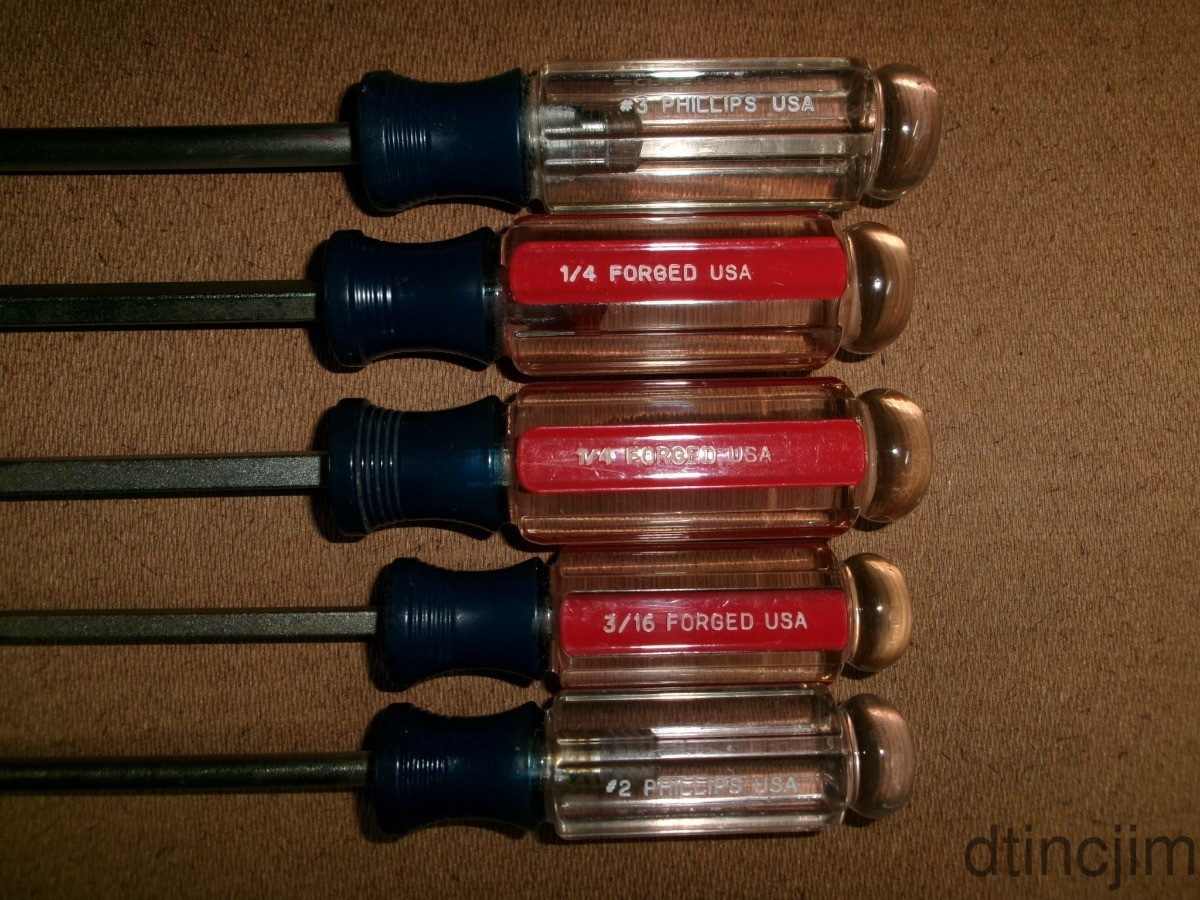 Craftsman 5 Piece Flat Blade and Phillips Screwdriver Set