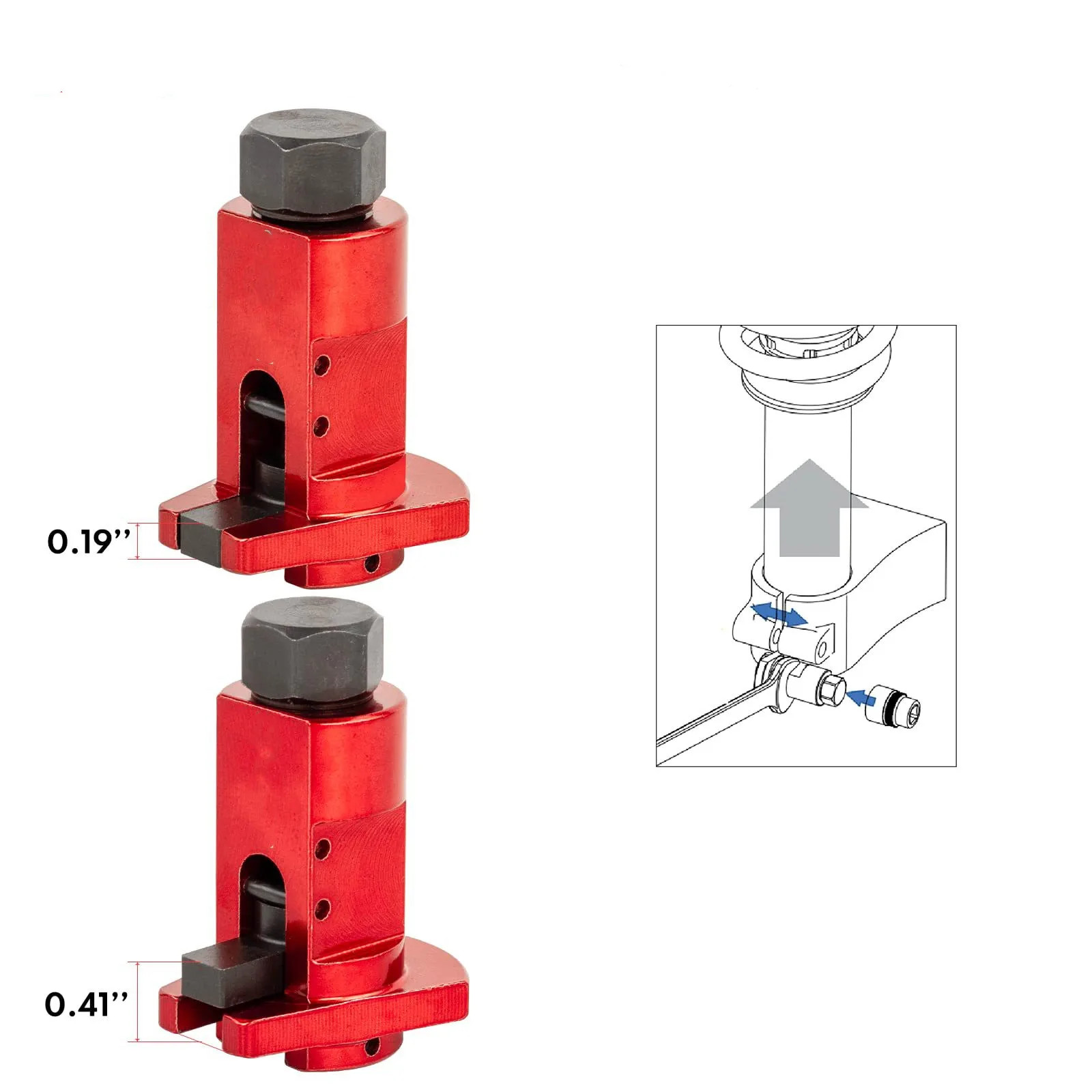 Red Hydraulic Shock Absorber Removal Tool Universal Car Sturdy Strut Remover