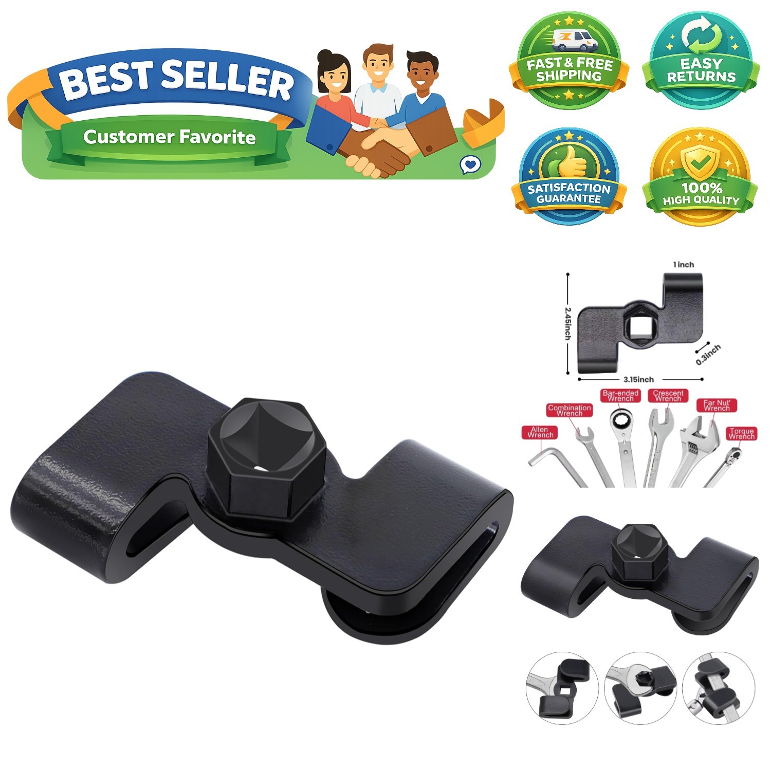 Polished Wrench Extender with Increased Leverage – Ideal for Stubborn Bolts