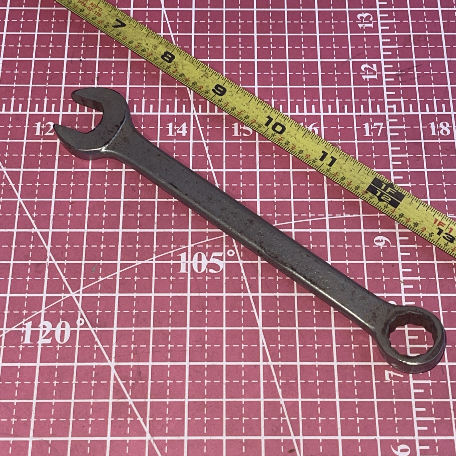 Vintage Bonney USA ZEB18 9/16 In SAE 12 Point Combination Wrench Bubble Logo Zeb