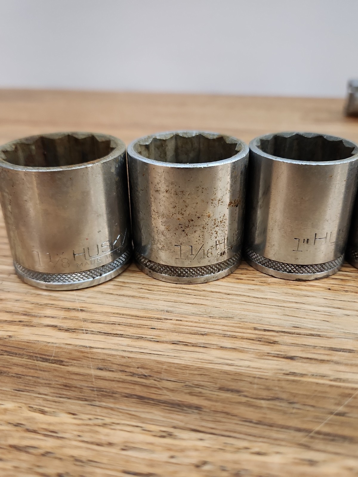Vintage H Underline Husky 1/2″ 3/8″ 1/4″ Drive Socket Set Made In USA 31 Pieces