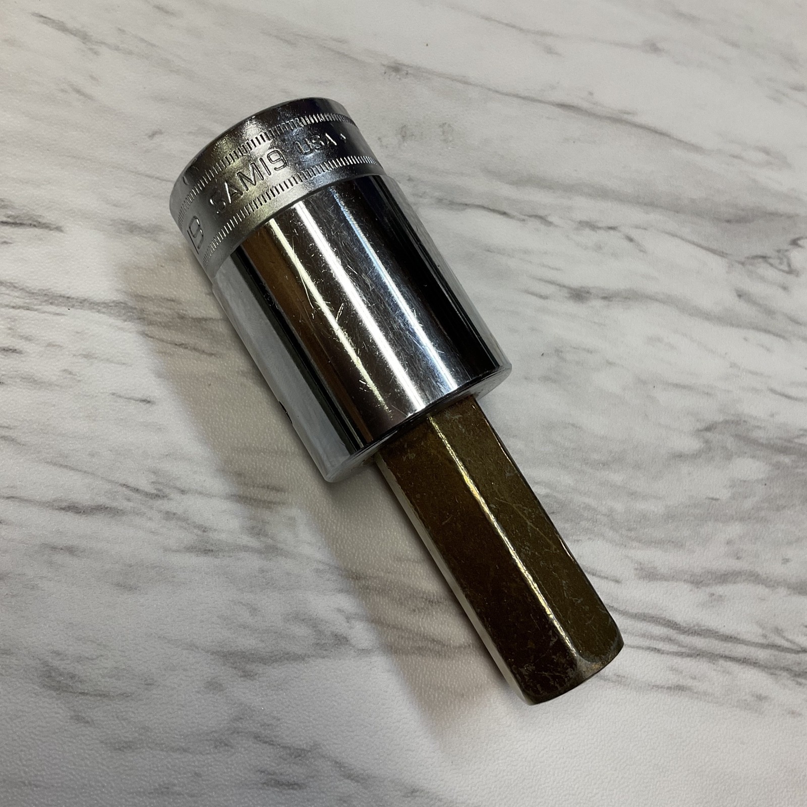 Snap-on 1/2″ Drive Metric 19mm Standard Hex Bit Socket Driver SAM19 !SHIPS FREE!