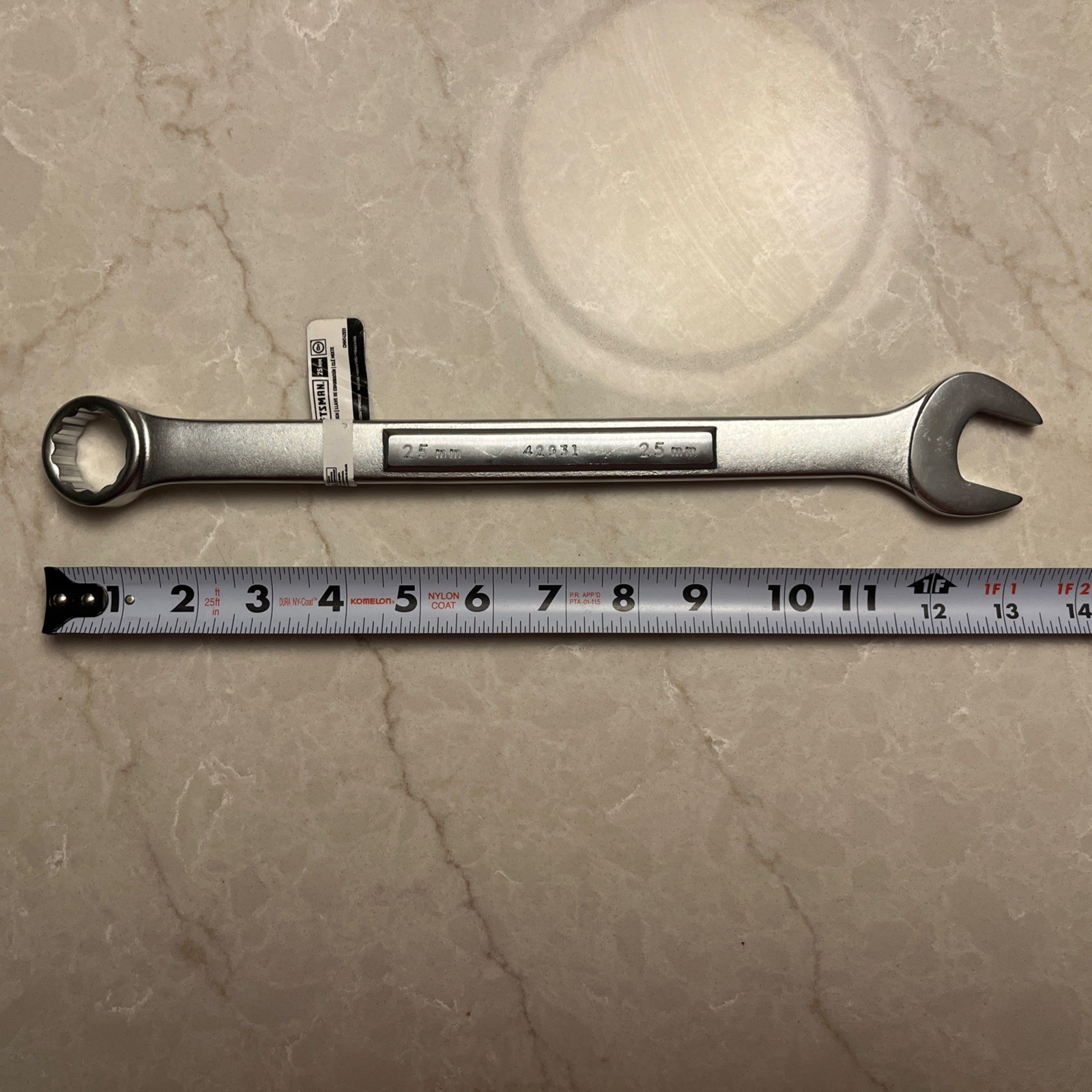 NEW-CRAFTSMAN Combination Wrench, Metric, 25mm (CMMT42931) – Brand new w/ label!