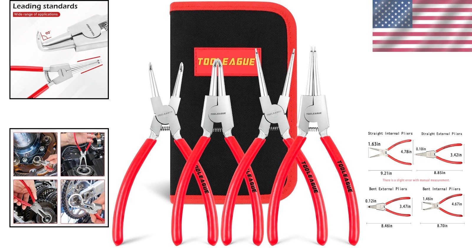 Corrosion-Resistant Circlip Pliers Set