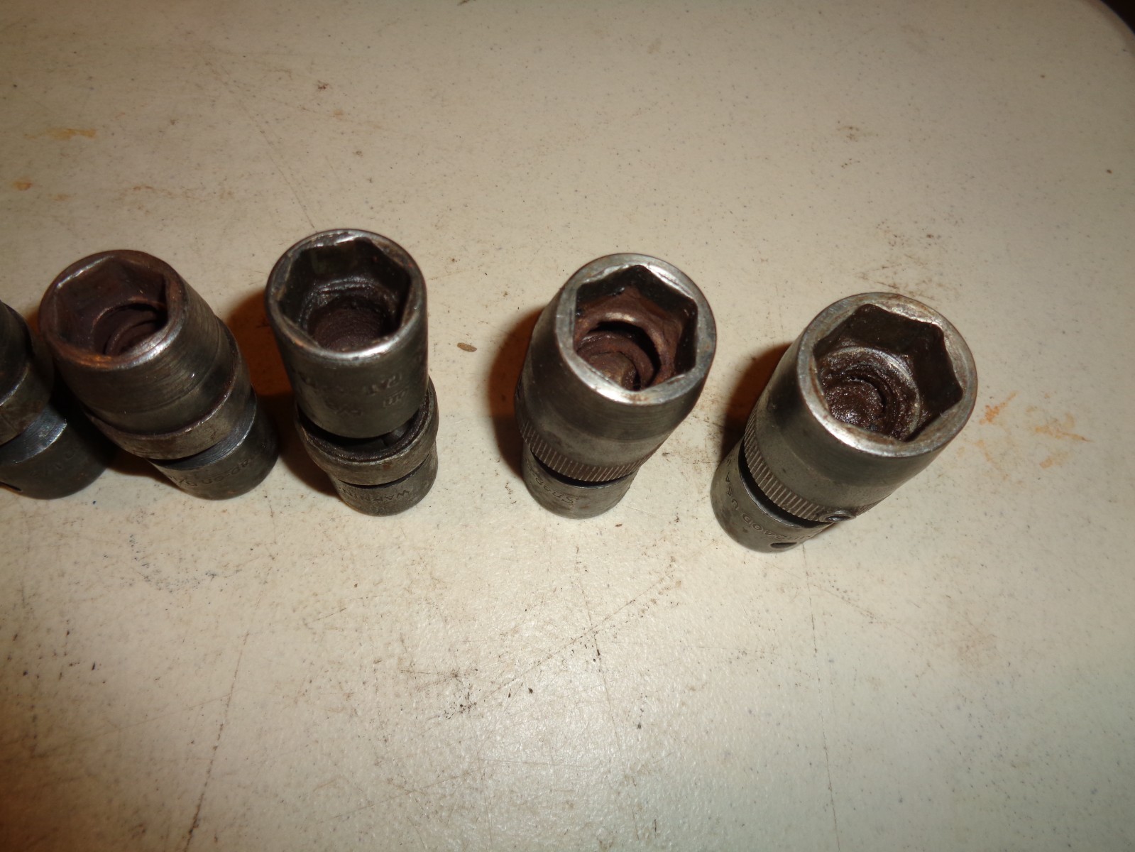 6 pc. Snap-On Tool IMB 1/2” Dr. Swivel Impact Socket Set, 6 pt, 7/16″-3/4″, USA
