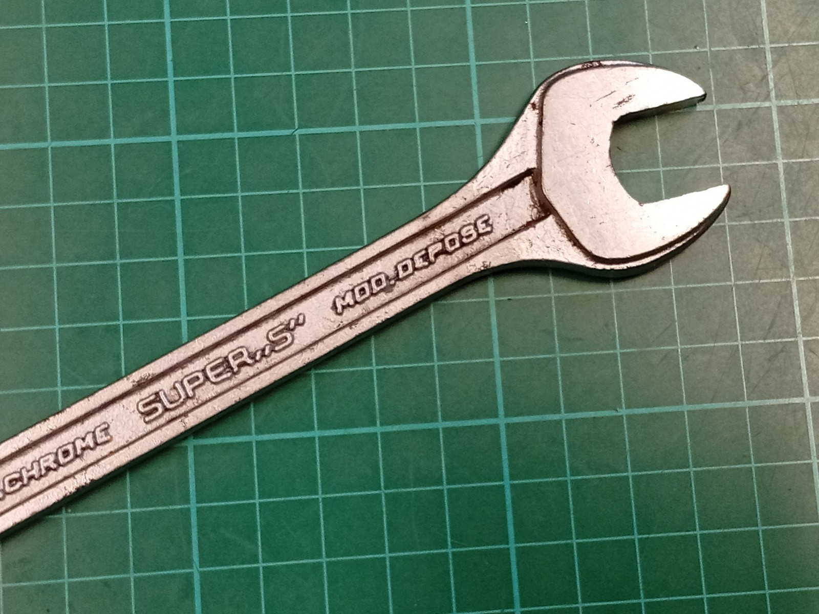 Facom No44, 15mm x 17mm, Vanachrome Super S, Open Ended Spanner, Made In France