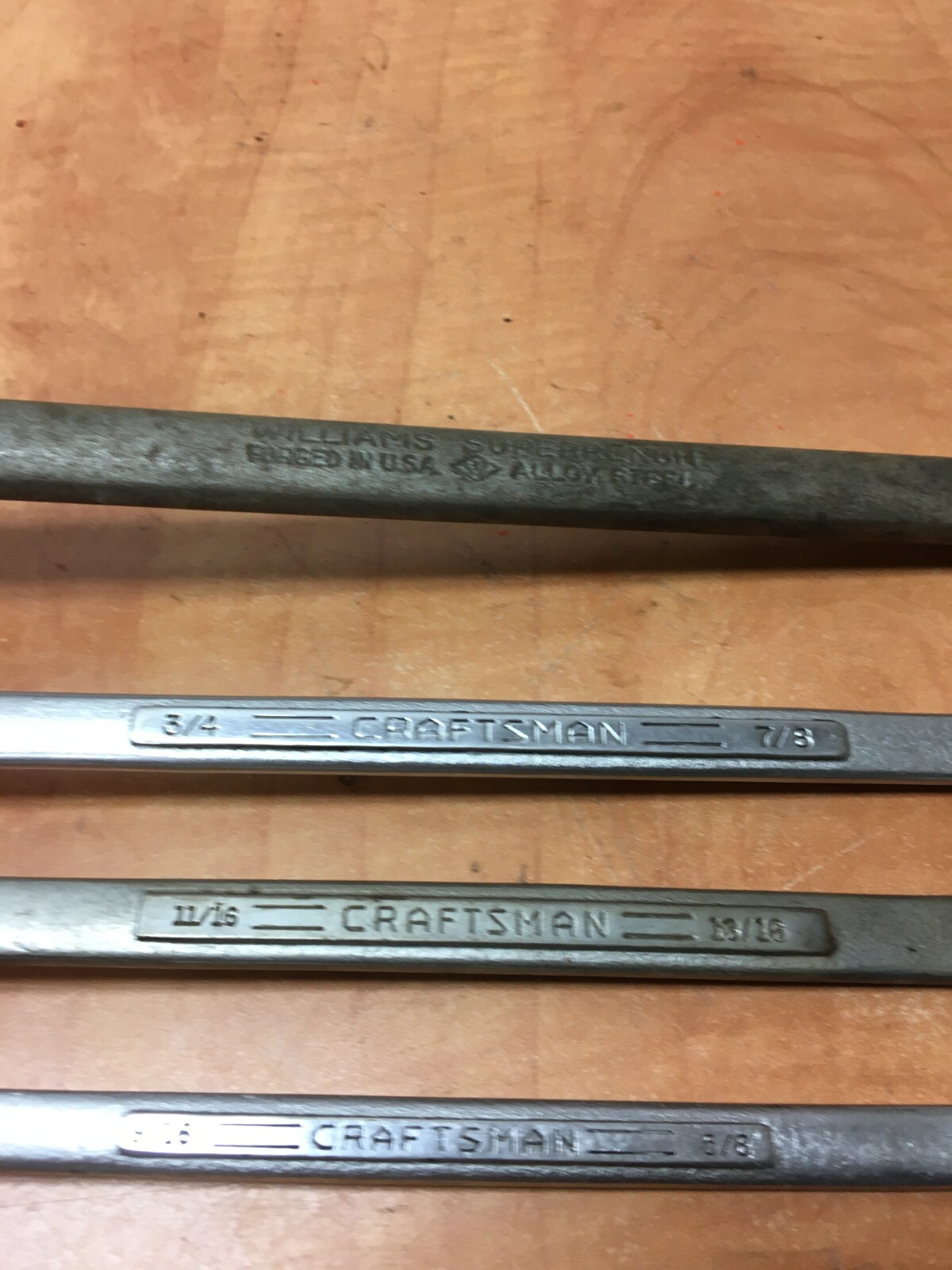 Vintage Craftsman USA Double Box End SAE =V= & Williams Superrench 9/16 to 1″