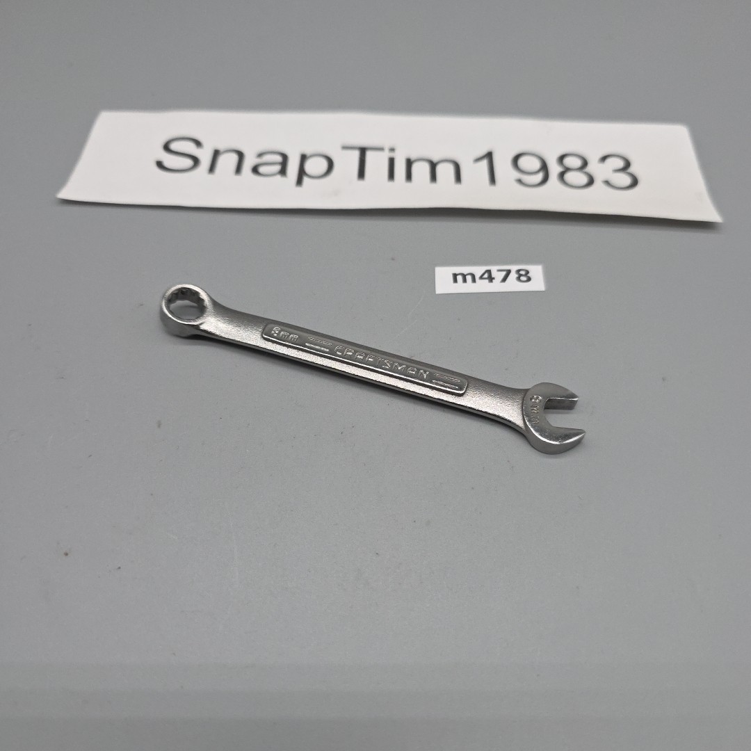 Craftsman Tools 8 mm Wrench Combination Metric -VA- 42912 USA