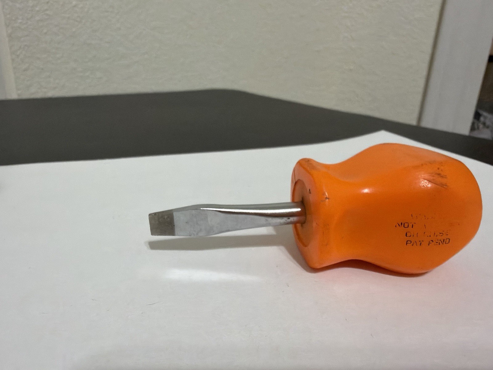 Snap On Flat Tip Stubby Screwdriver