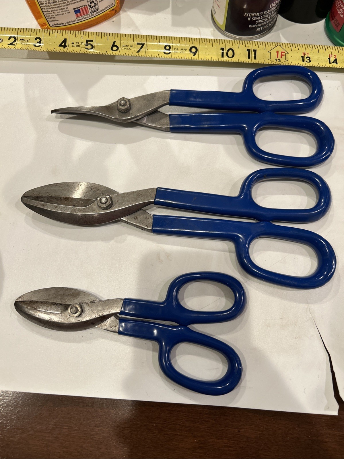 PROSNIP TINNER SNIPS 210 010 007 PROFESSIONAL QUALITY HIGH CARBON STEEL CUTTERS