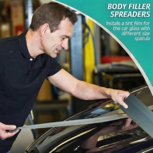 4-Piece Auto Body Filler Spreader Set – Manganese Steel Scrapers for Paint, Caul