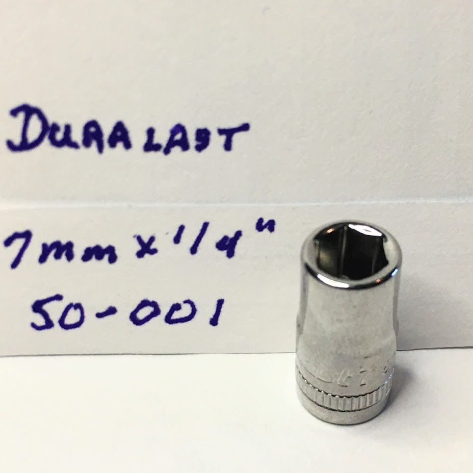 Duralast 7mm x 1/4″ Dr Metric Socket -50-001- 6 Pt – Free USA Shipping