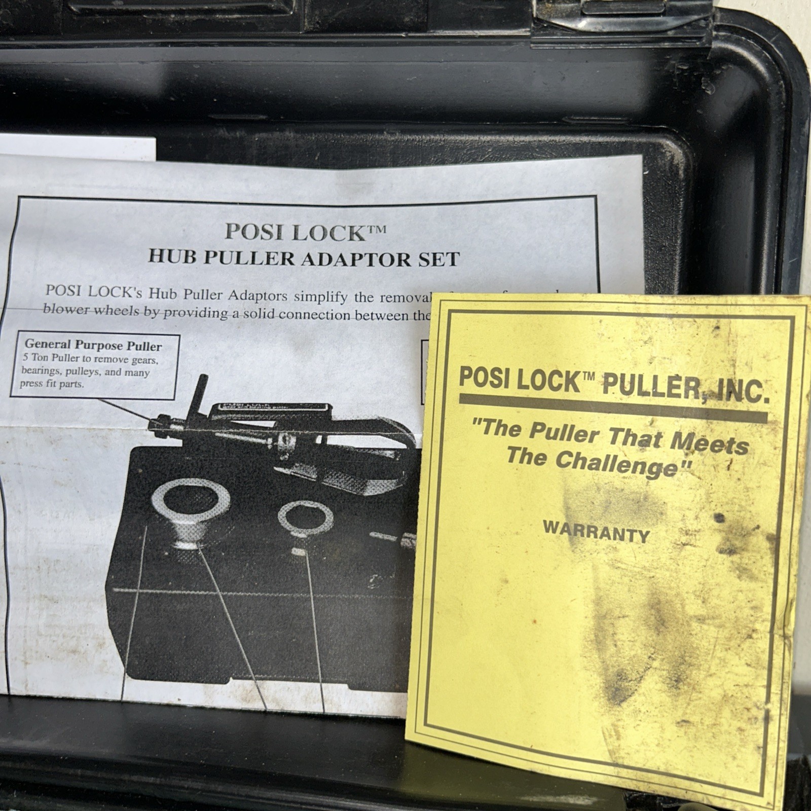 Posi Lock 104 Gear & Bearing Puller with Adapters Set USA MADE!! Carrying Case