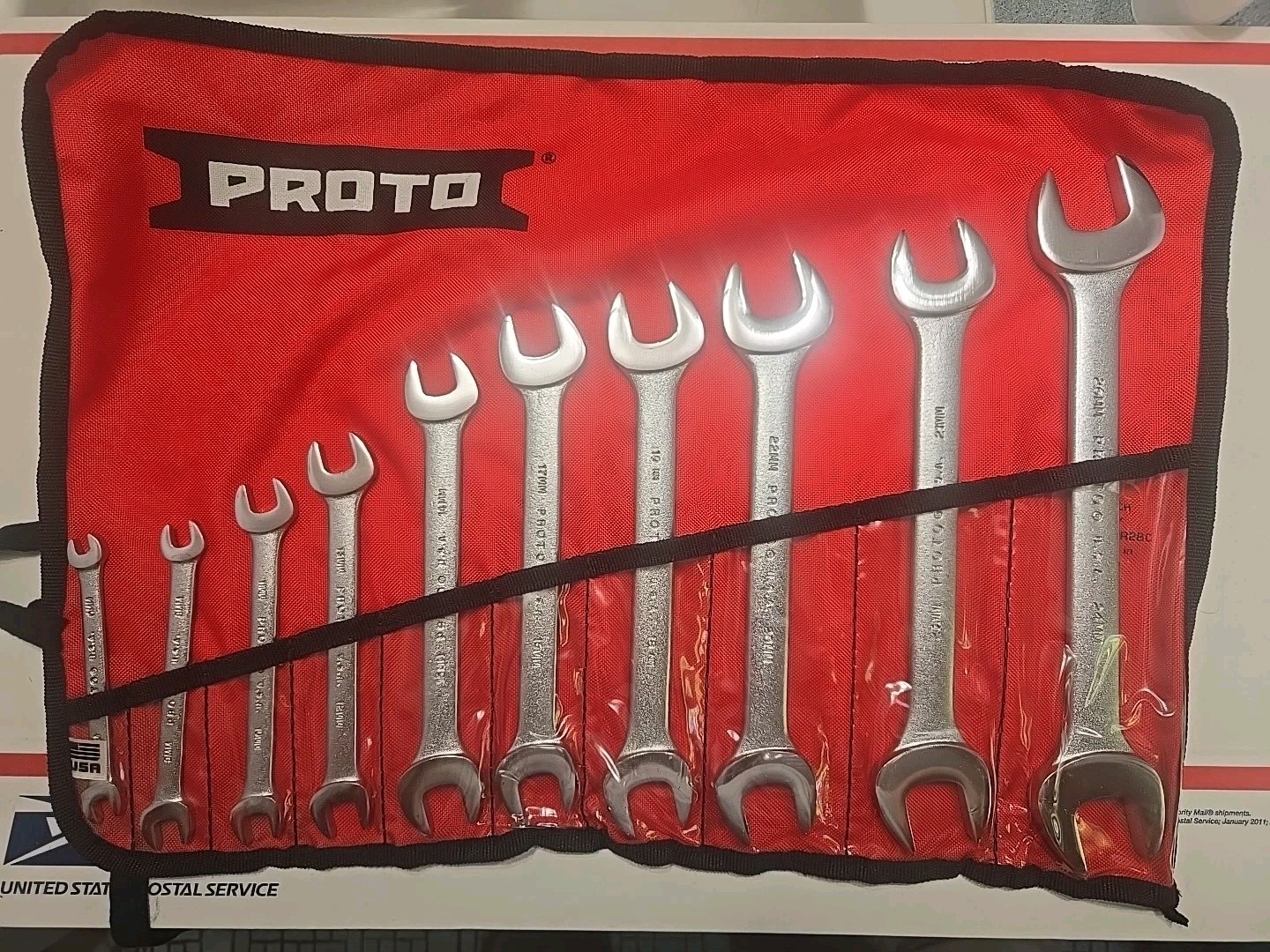 New Proto open-ended metric wrenches 6 to 24mm And 26mm W/pouch USA!