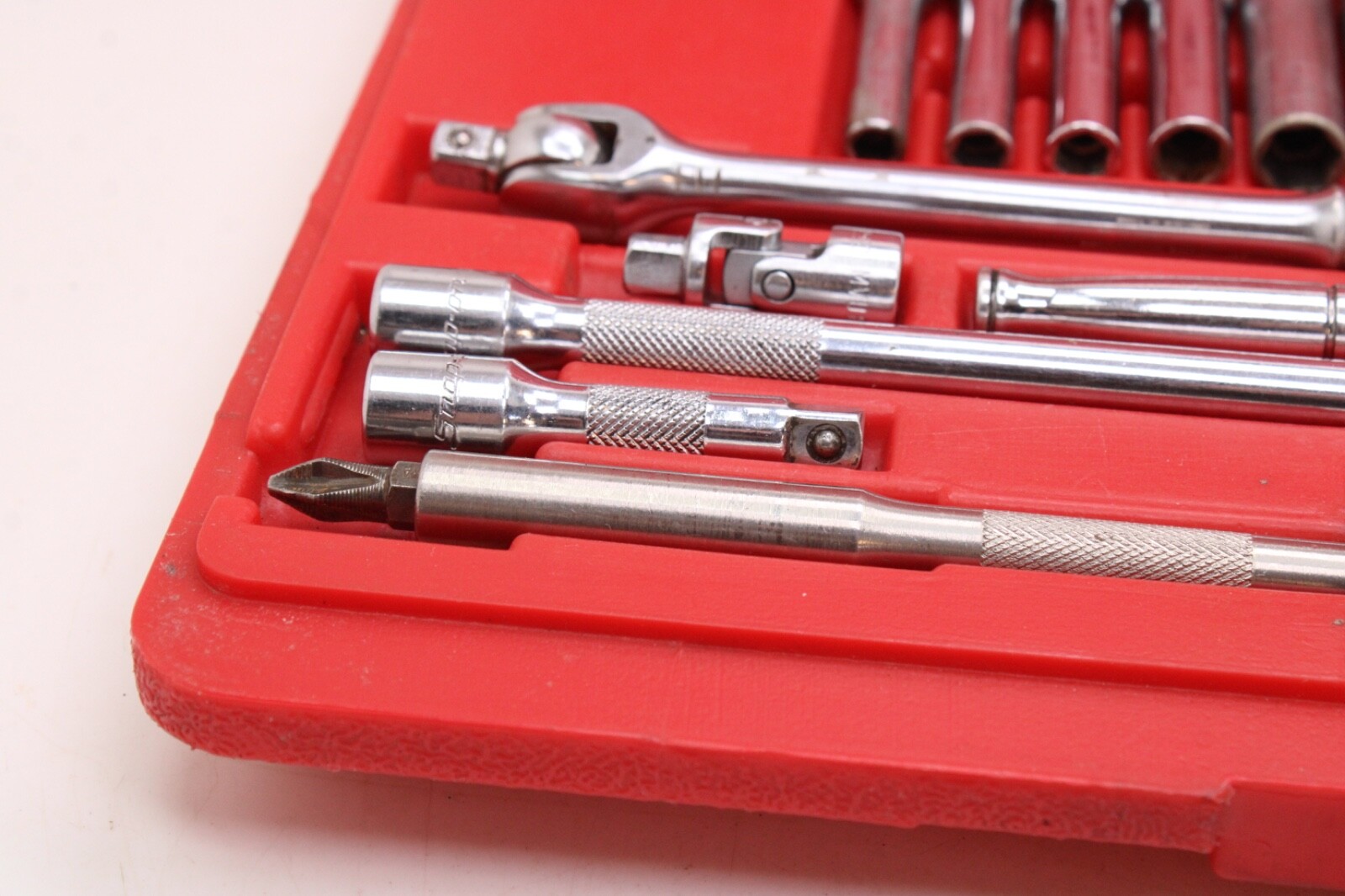 Snap On 130TMPB 1/4”Drive 6 Point 30 Piece Metric Deep/Shallow Socket Set USA