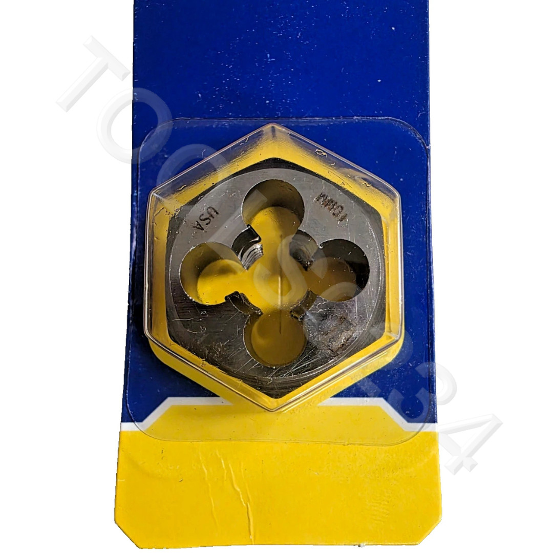 M10 X 1.25 Metric 1″ Hex Die Irwin Hanson 6639 / 9739 10MM Carbon Steel USA RH