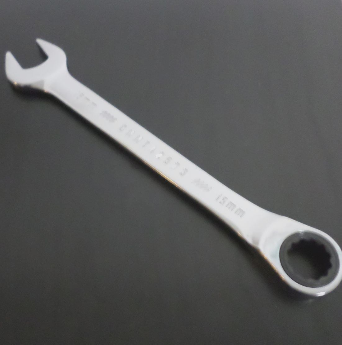 New Craftsman 15mm Ratcheting Combination Wrench, Full Polish 72T Metric 15 mm