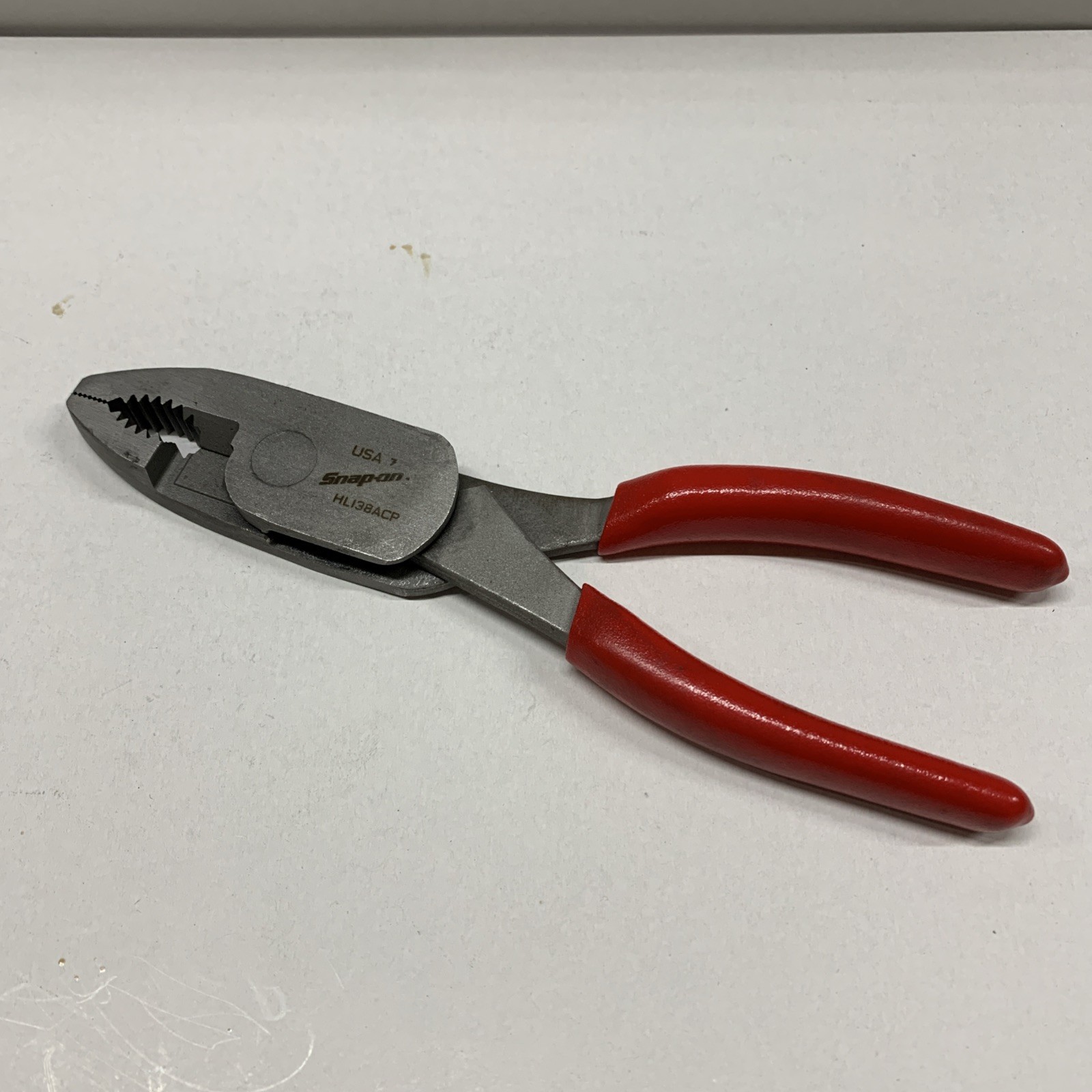 Snap On Tools HL138ACP RED 8″ High Leverage Combination Pliers USA NEW