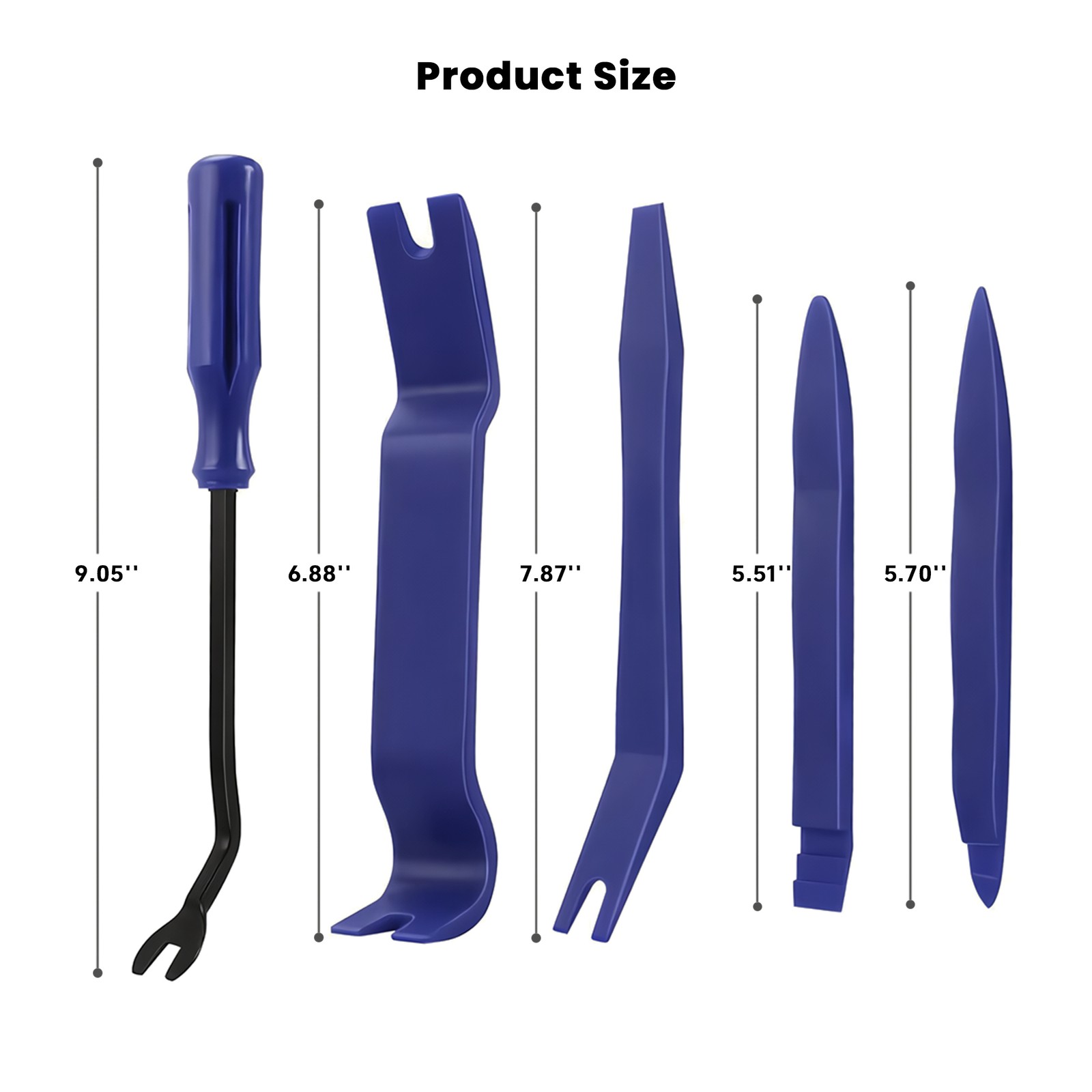 5PCS Trim Removal Tool Set Car Panel Door Vehicle Dash Radio Audio Installer US