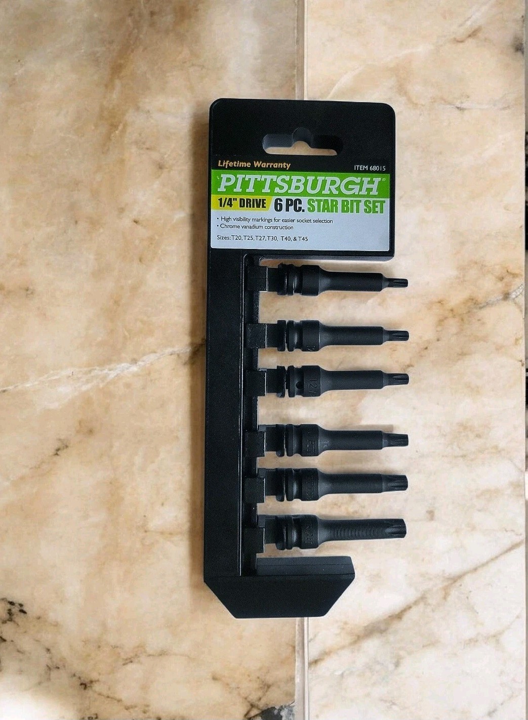 PITTSBURGH 1/4 in. Drive Star Bit Socket Set, 6-Piece