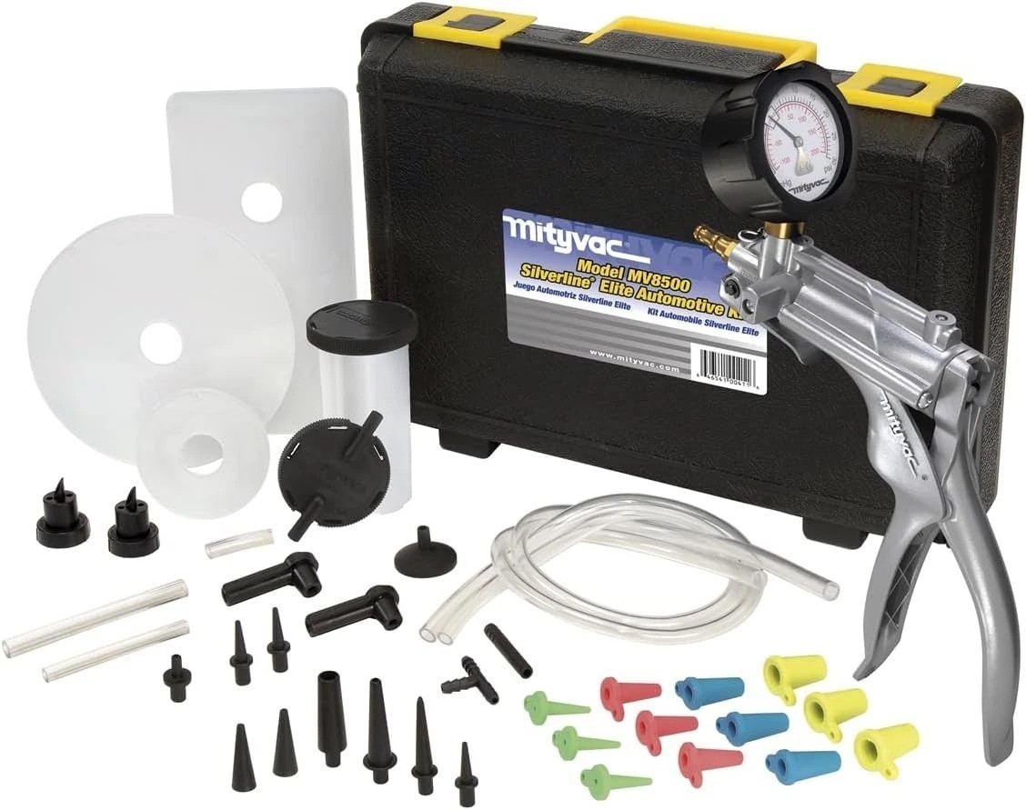 Silverline Elite Brake Clutch Bleeder Kit, Vacuum Pressure Tester, Universal …