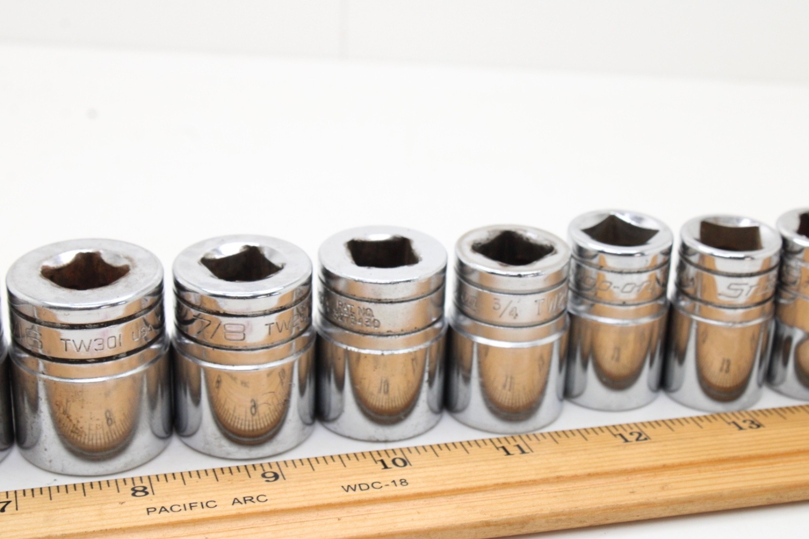 Snap On 315TWYA 3/8″-1-1/4″ 1/2″ Drive 6 Point SAE Chrome Standard Socket Set US