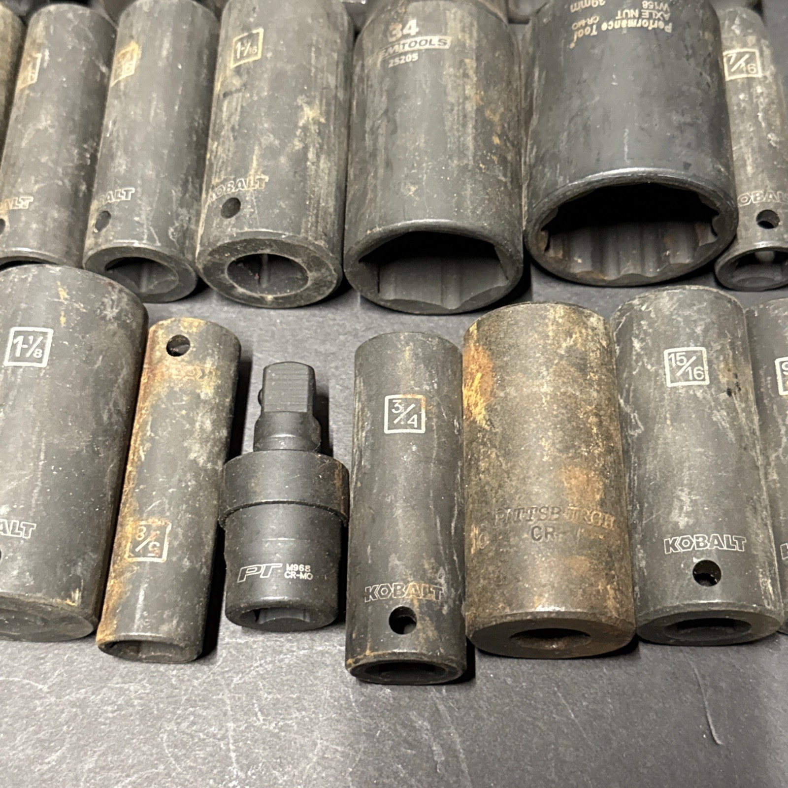 Impact Socket Driver Lot – Kobalt – Oem Tools – Performance Tools – Pittsburg