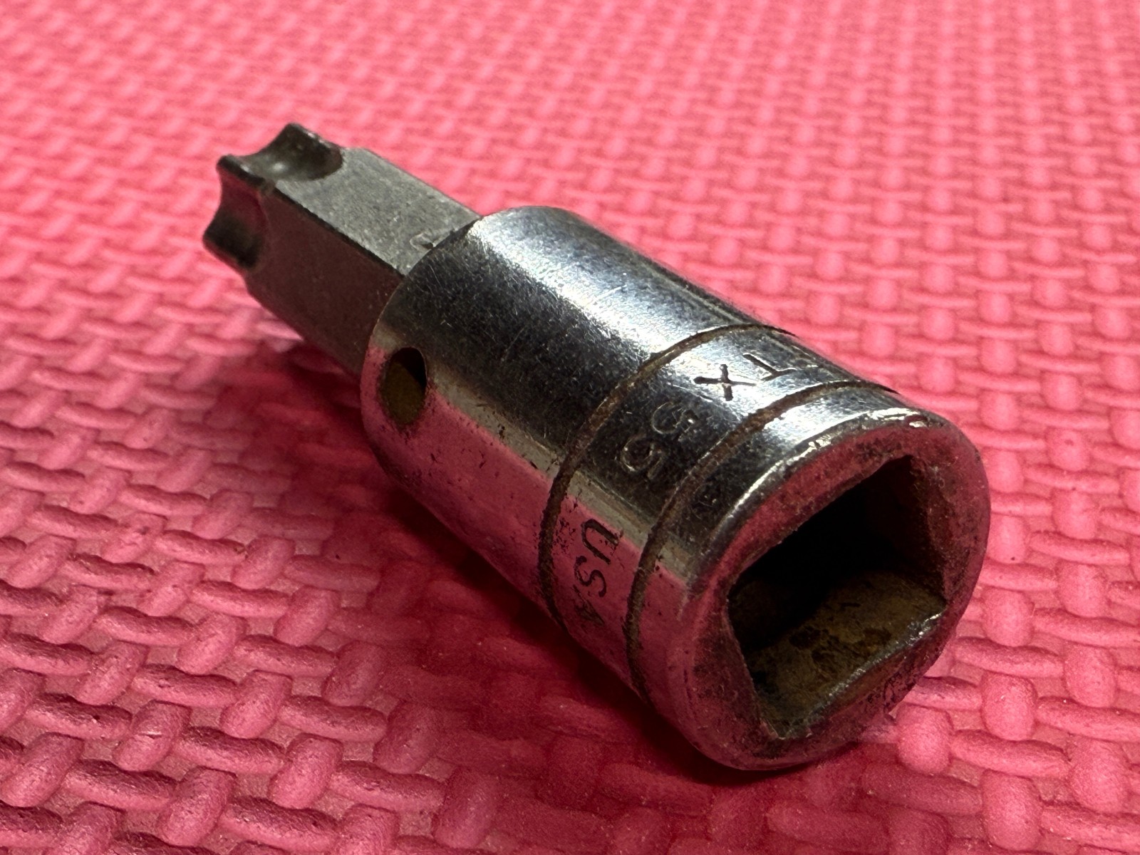 Snap-on Old LogoTools 3/8″ Drive T55 Torx Chrome Socket Driver FTX55 NEW TIP USA