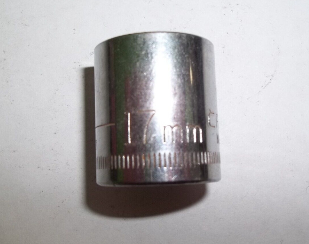 Craftsman V-44307 17mm 12 Pt. 3/8″ Drive Shallow Chrome Socket