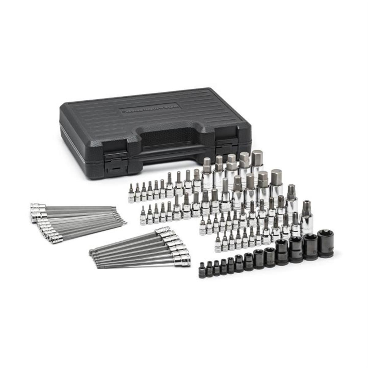 GearWrench KDT80742 84 Piece 1/4 Inch, 3/8 Inch & 1/2 Inch Drive Hex