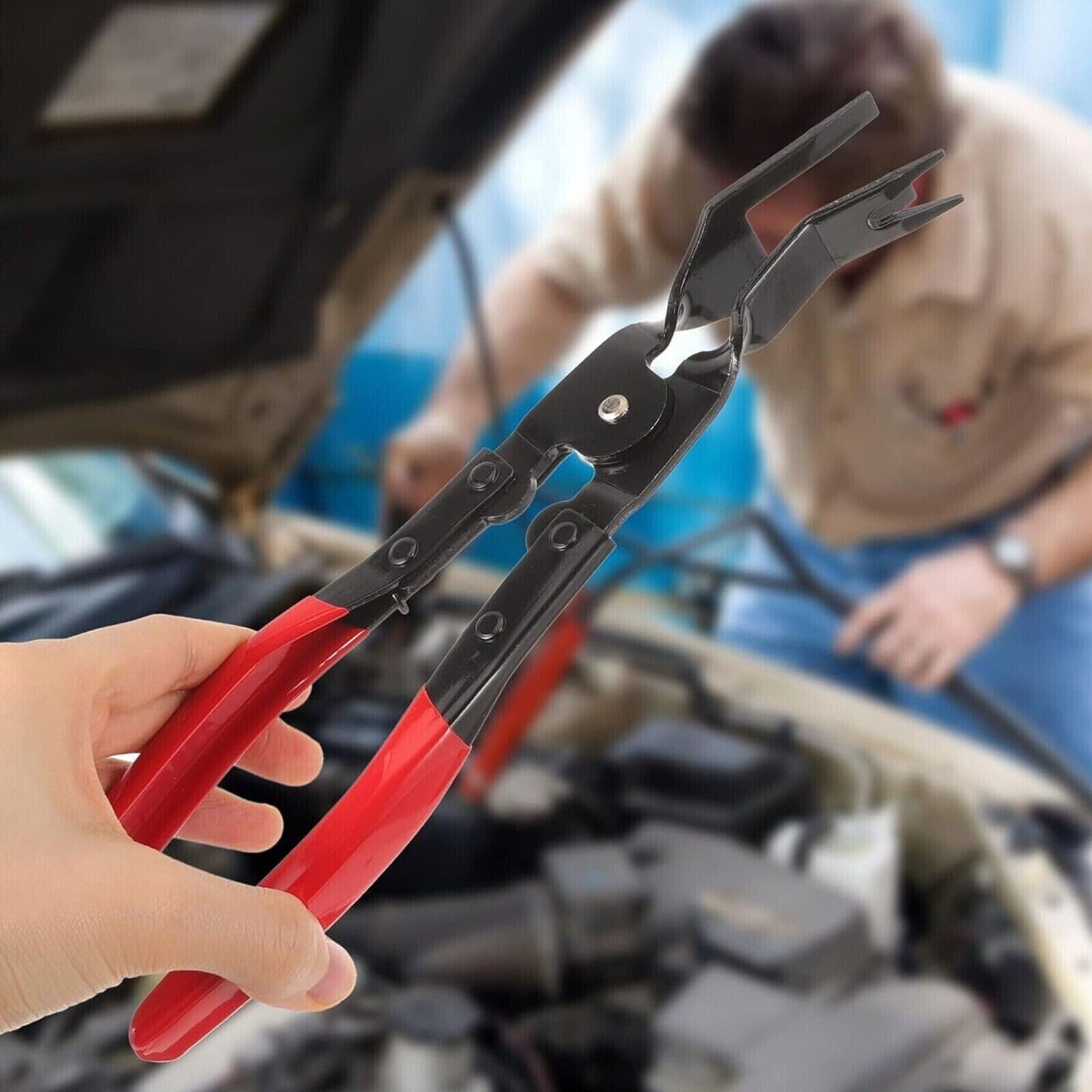 Heavy Duty Car Door Panel Plastic Fastener Remover Body Retainer Clip Pry Tool