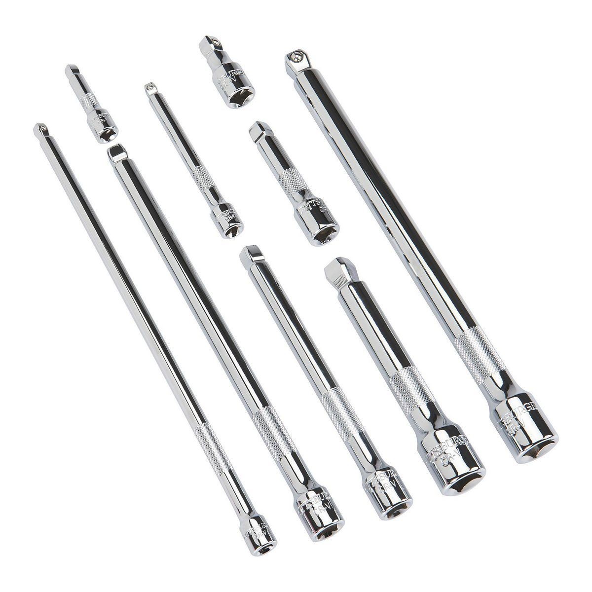 Pittsburgh 9 Piece Wobble Socket Extension Set 1/4in 3/8in 1/2 Drive 67971 61278