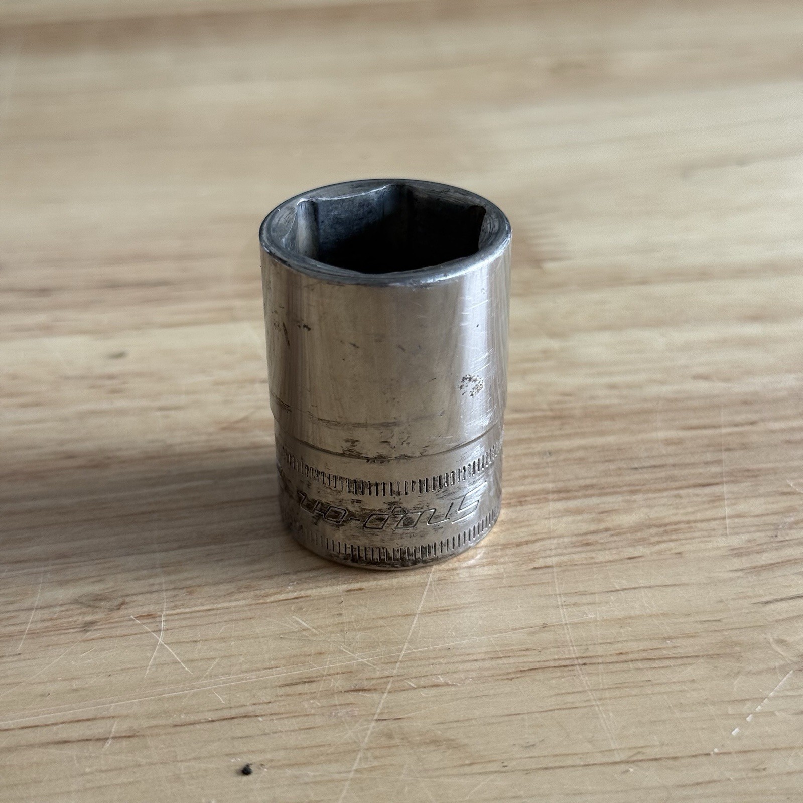 Snap-On Tools USA NEW 3/8″ Drive 21mm Metric 6pt Shallow Chrome Socket TWM21