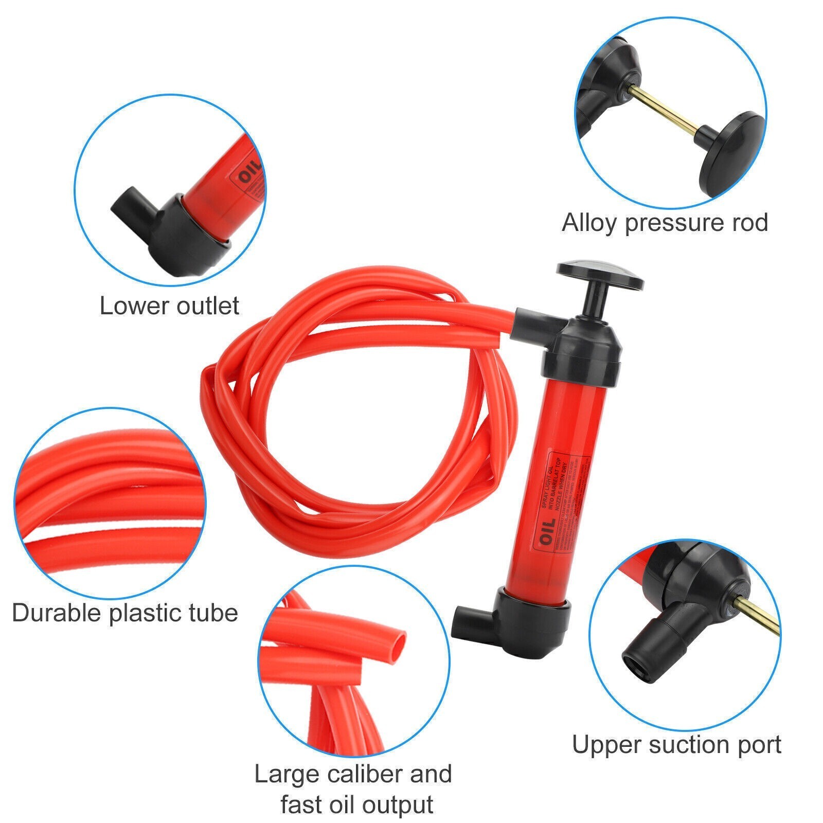 Transmission Fluid Pump Extractor Manual Suction Oil Hand Pump Fluid Pump