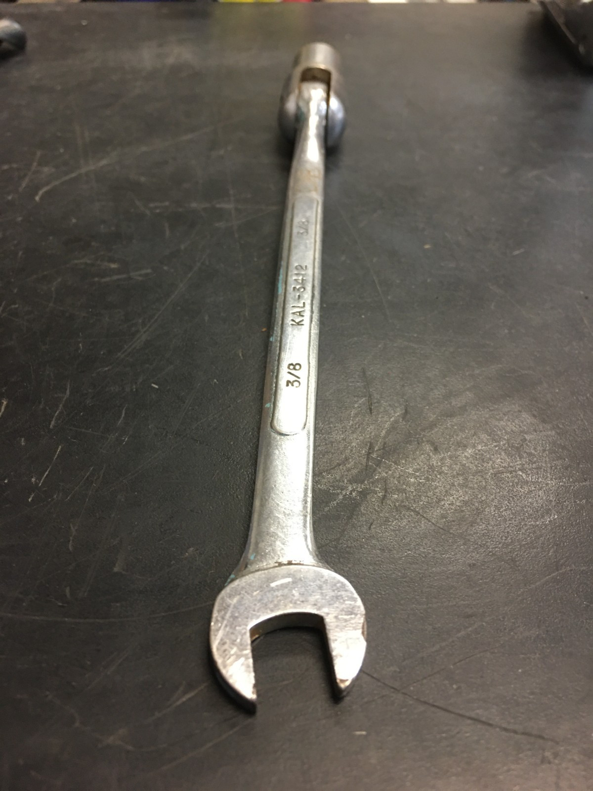 KAL-3412 3/8Flex Socket Wrench Made in Japan Chrome Vanadium Dropped Forged
