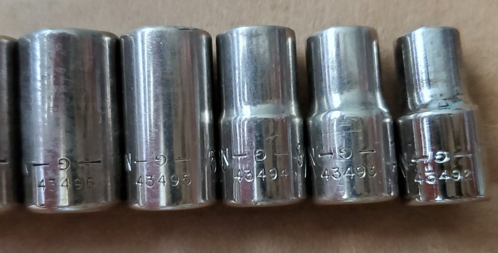 Craftsman 1/4” Drive SAE & Metric 6-Point Sockets 43492 – 43480, 43501 – 43514