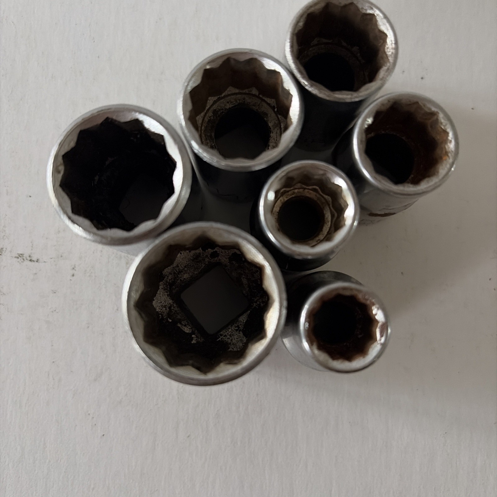 Craftsman 1/2″ Drive SAE 12 Pt Socket EE Series Lot Of 7 See Description