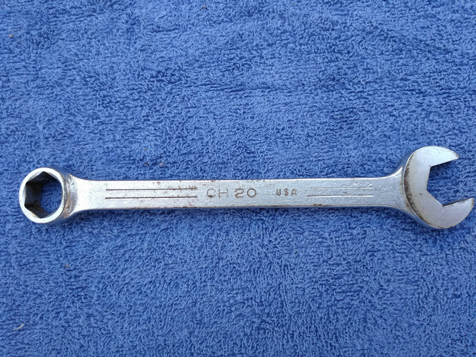 Vintage MAC TOOLS 5/8″ 6 Point Combination Wrench Open Box End CH20 SAE 1960s?