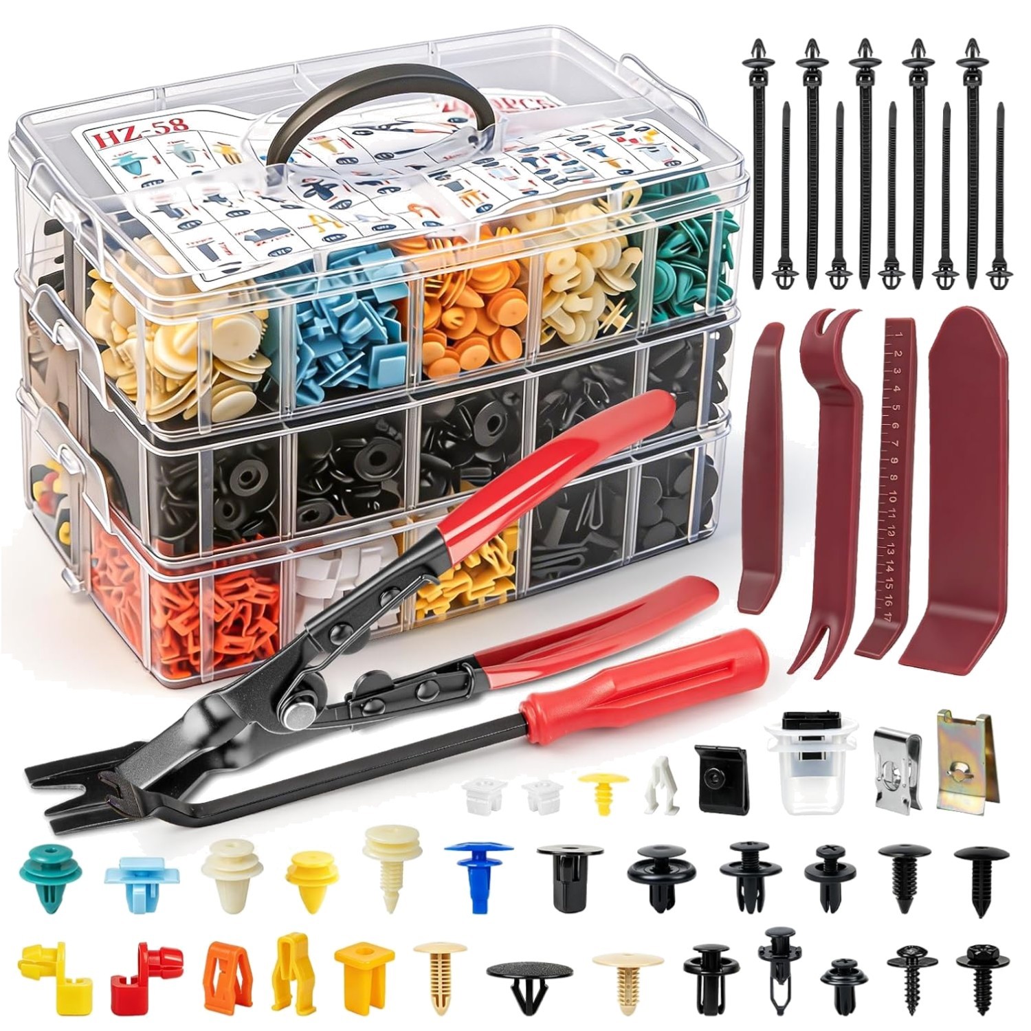 2080PCS Automotive Retainer Clips & Trim Tools – Multi-Vehicle Repair Kit