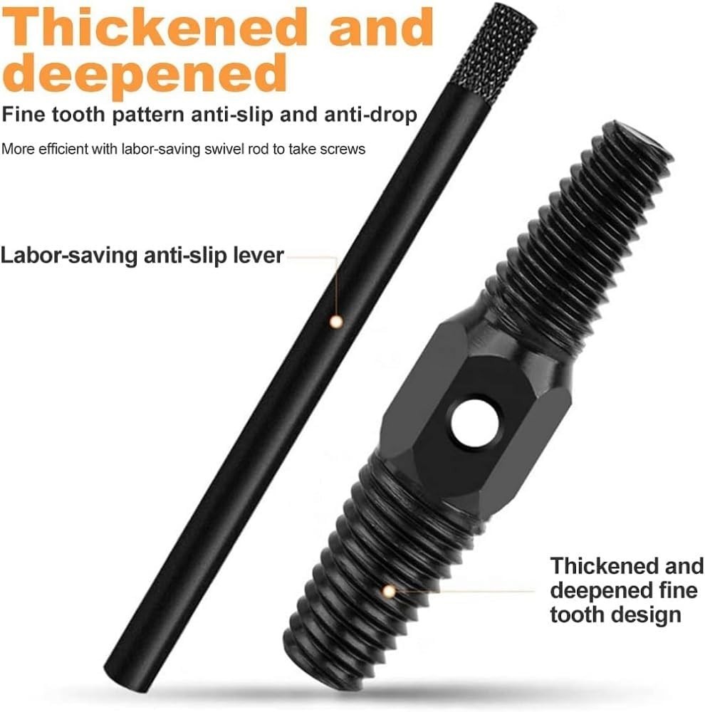 2-in-1 Pipe Screw Extractor Set for 1/2 & 3/4 Inch Rusted/Damaged Fasteners