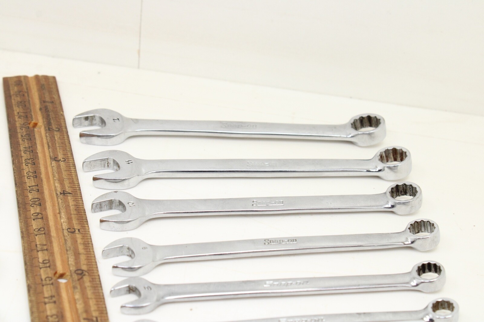 Snap On OEXM6-OEXM19 6-19mm 14 Piece 12 Point Metric Combination Wrench Set USA