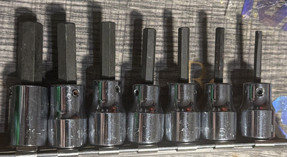NOS Armstrong USA 10pc Mixed Drive SAE Hex Bit Socket Set 15-430 – NEVER USED
