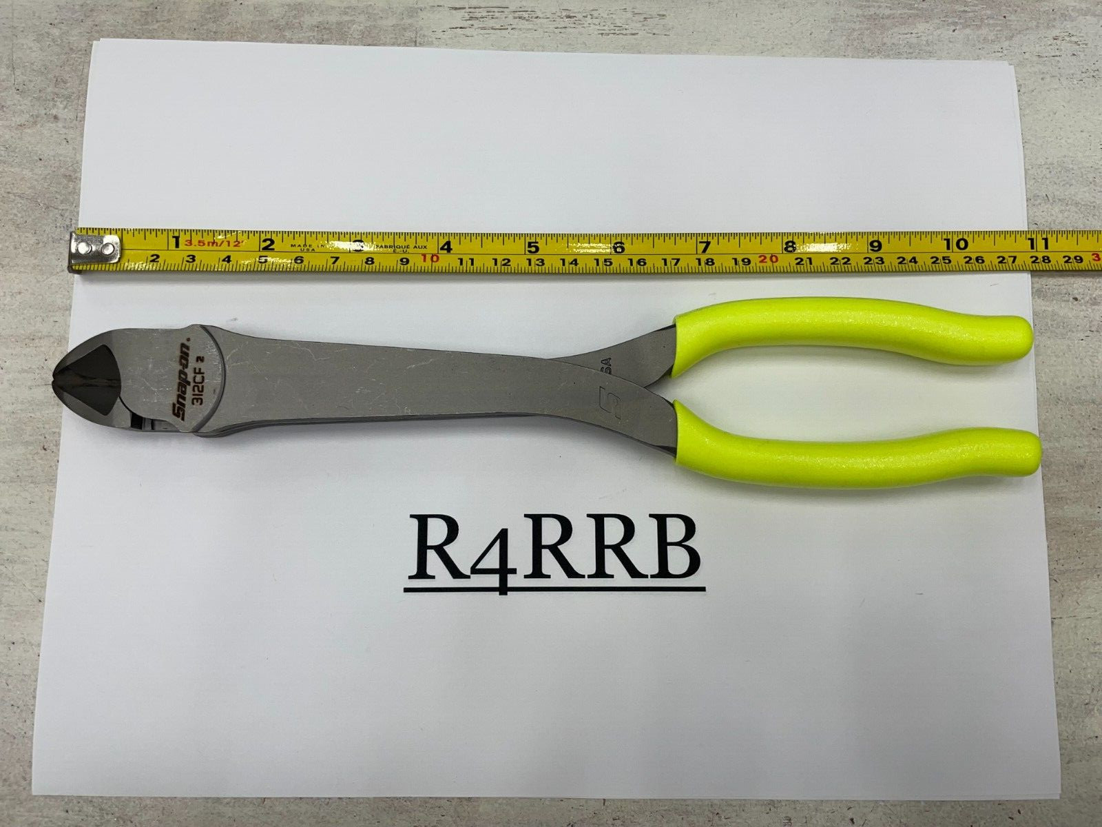 Snap-on Tools USA NEW HI-VIZ 11″ Heavy Duty Diagonal Cutters 312CFHV