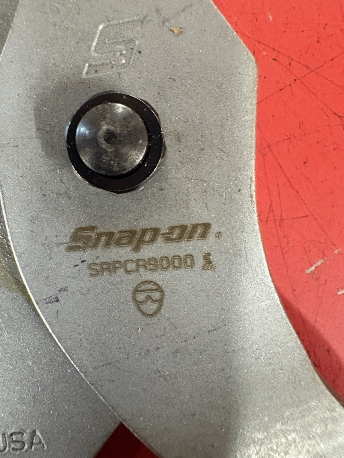 New SNAP-ON 9-1/4″ LONG RED VINYL GRIPS SNAP RING PLIERS #SRPCR9000