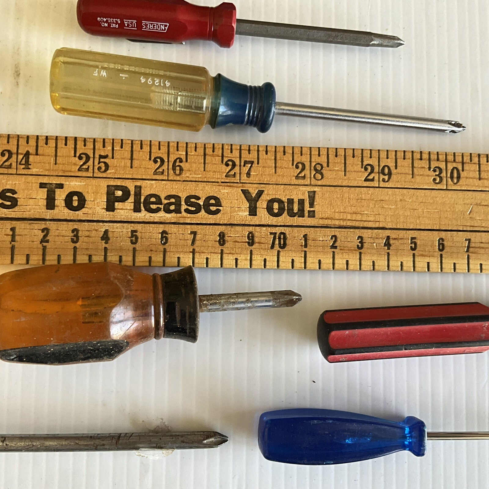 Craftsman Screwdriver Lot Phillips Tip Woodworking Repair Automotive Diy Vintage