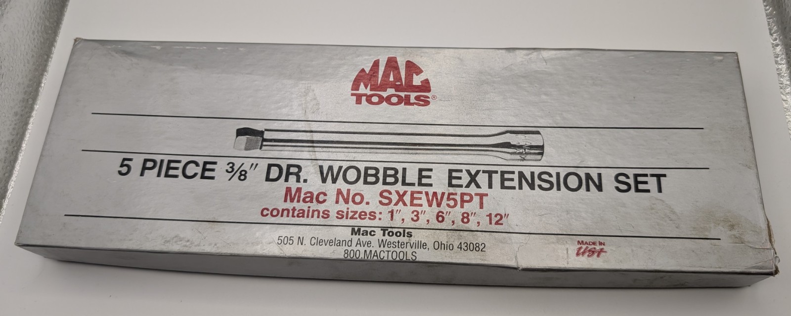Mac Tools 5-Piece 3/8″ Drive Wobble Extension Set SXEW5PT